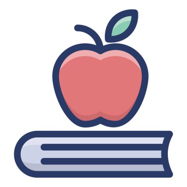 Düz bilgi kitabı vektör tasarımı 