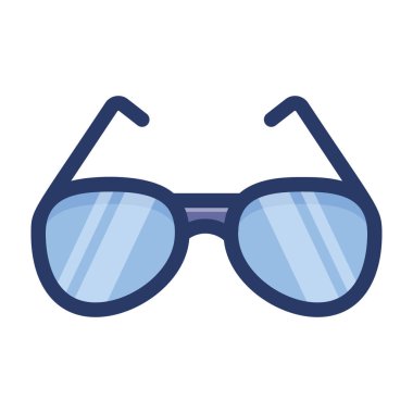 Düz tasarımda güneş gözlüğü vektörü 