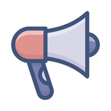 Megafon düz vektör tasarımı.