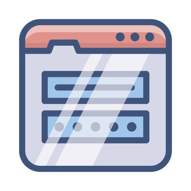 Web sitesi güvenlik simgesinin düz tasarımı.