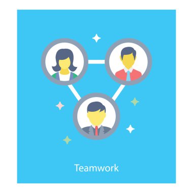 Yönetim ekip çalışması vektörünün düz tasarımı 