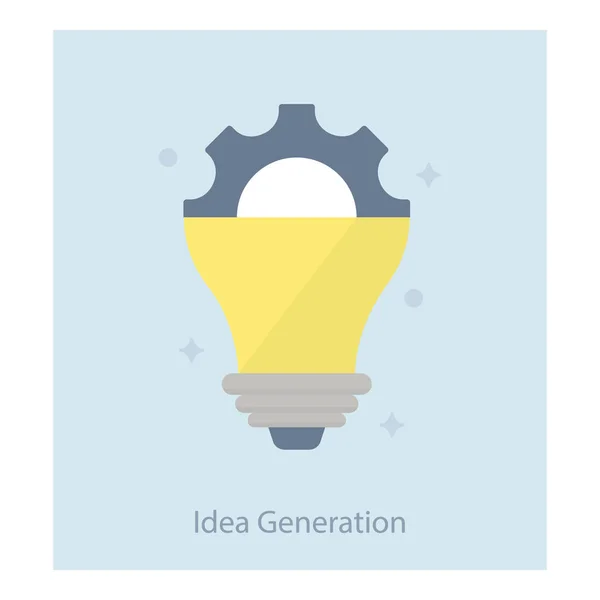 Idea Vector Generación Diseño Plano — Archivo Imágenes Vectoriales