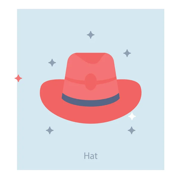 Hat Icon Flat Design — Stock Vector