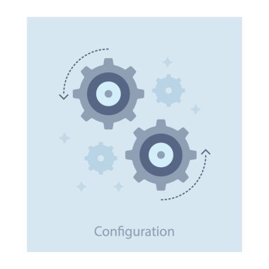Veri yapılandırma vektörünün düz tasarımı 