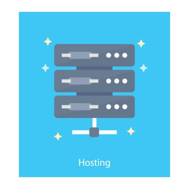 Paylaşım konsepti ile paylaşılan veri sunucusu vektörü