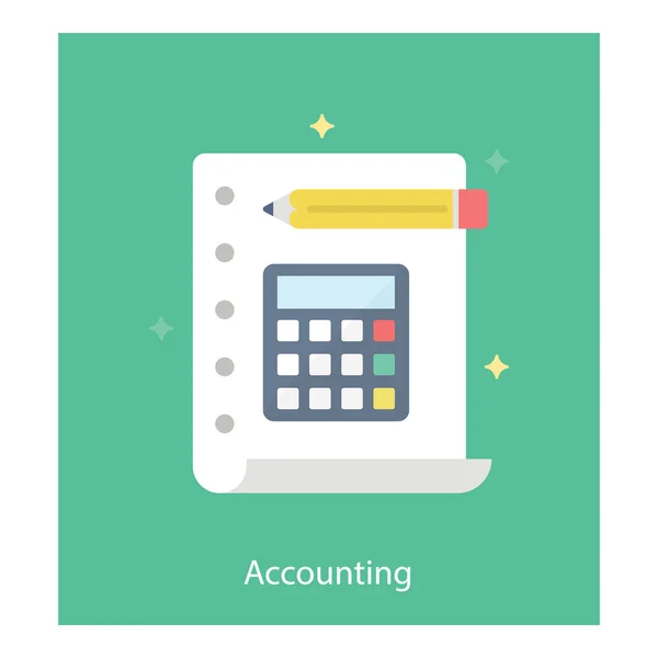 Budget Accounting Vector Plat Ontwerp — Stockvector