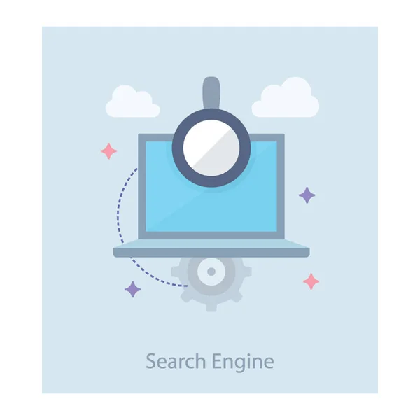 Search Engine Optimization Design Plano — Vetor de Stock