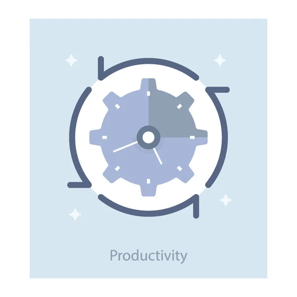 Business Productivity Vector Platt Design — Stock vektor
