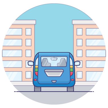 Düz tasarım minivan yerel ulaşım 