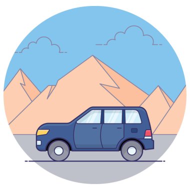 Düz tasarımda cabrio spor araba 