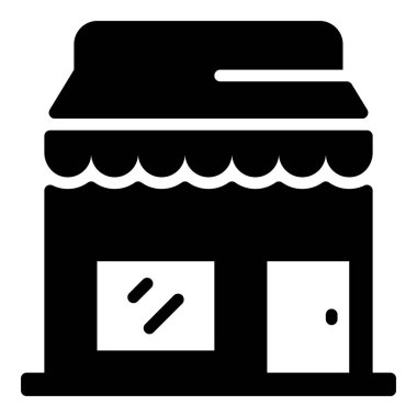 Katı ticari mağaza vektör tasarımı 