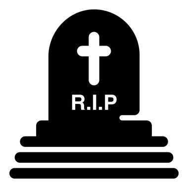 Katı tasarımmezarlık mezarlık vektörü 