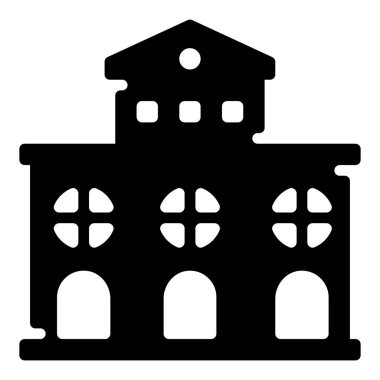 Katı ofis binası vektör tasarımı 