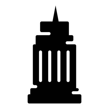 Katı yüksek katlı bina vektör tasarımı 