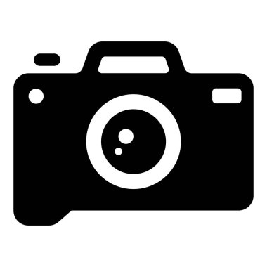 Katı tasarıma sahip kamera simgesi.
