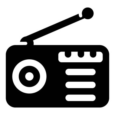 Radyo setinin katı vektör tasarımı 