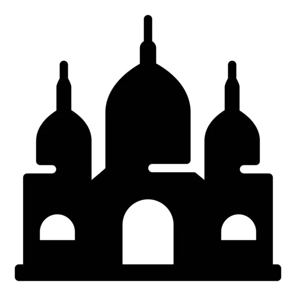 Solides Islamisches Moschee Vektordesign — Stockvektor