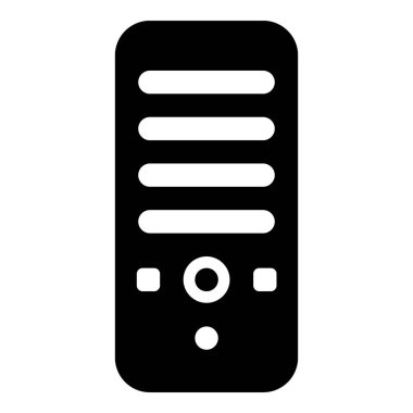 Glyph tasarımında cep telefonu vektörü 