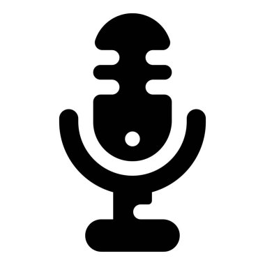 Ses kaydı mikrofon simgesi tasarımı 