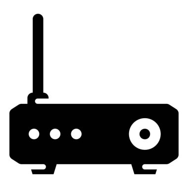 Video projektör cihazının glyph simgesi 