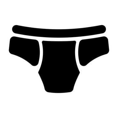 Glif tasarımında kısa pantolon simgesi. 