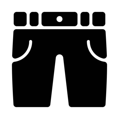 Erkek pantolon simgesi sağlam tasarım.