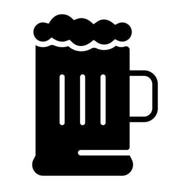 Bira kupa simgesi dolgulu tasarım