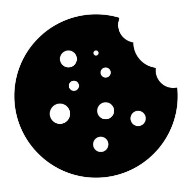 Tatlı bisküvi kurabiye glyph simgesi 