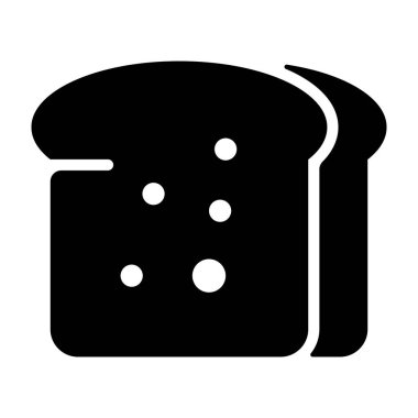 Tost katı tasarım simgesi.