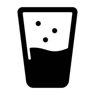 Katı tasarımda soğuk içecek vektörü