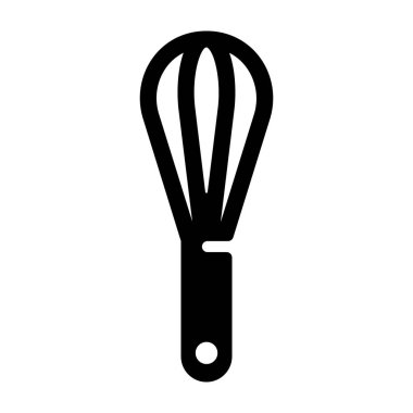 Yumurta çırpıcı simgesinin sağlam tasarımı.