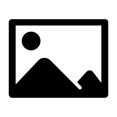 Peyzaj simge tasarımı katı vektör 