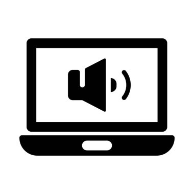 Glyph tasarımında hacim hoparlör vektörü 