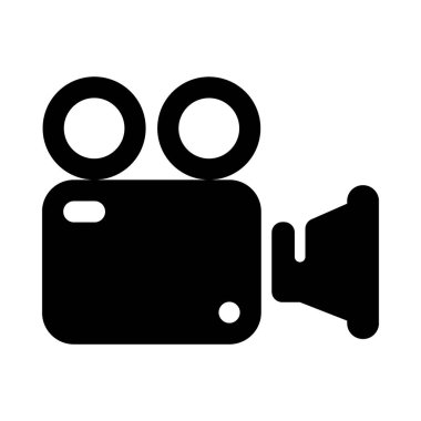 Film kamerası simgesi dolu tasarım