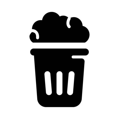 Patlamış mısır simgesinin glyph tasarımı