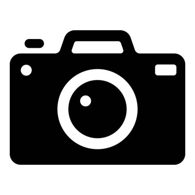 Katı tasarıma sahip kamera simgesi.