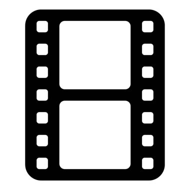 Glif tasarımında videografi simgesi.