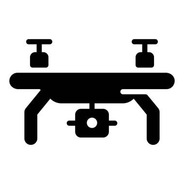 Drone kameranın katı vektör tasarımı 