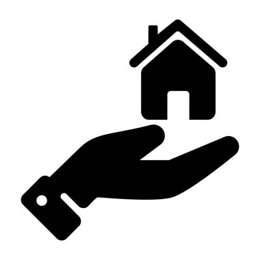 Glif tasarımında ev bakımı simgesi.