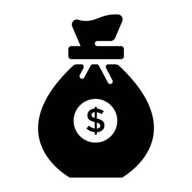 Glyph tasarımında bir çuval para.
