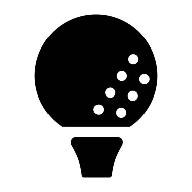 Golf tee simgesinin sağlam tasarımı