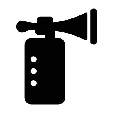 Yangın söndürücü simgesi glyph tasarımı