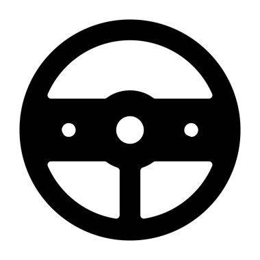 Araba direksiyon sağlam tasarım simgesi.