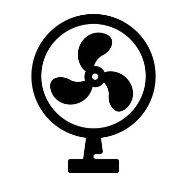 Elektrikli ayaklı fan simgesi tasarımı 