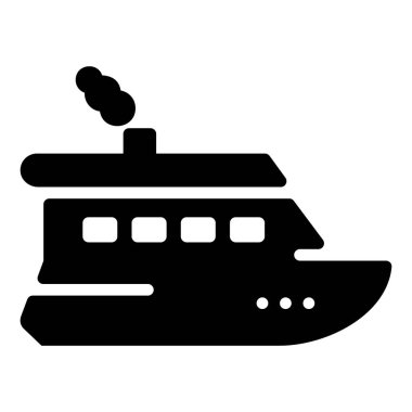 Beyaz arka planda yat dolu simgesi