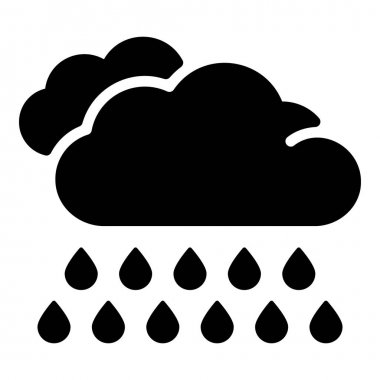 Katı şiddetli yağmur vektör tasarımı 