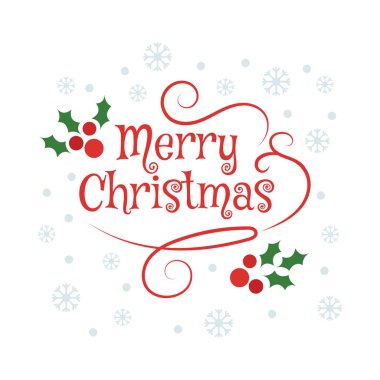 Mutlu noel vektör logo tasarımı