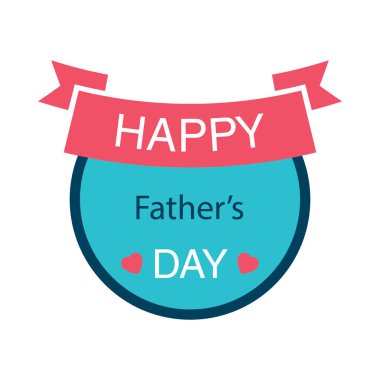 Mutlu babalar günü logo vektör tasarımı