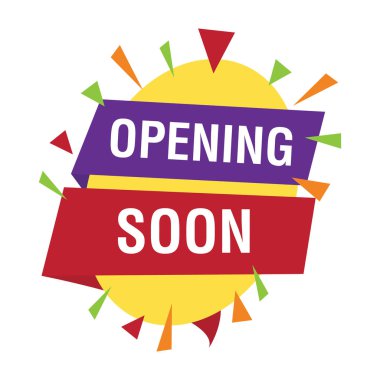 Logo vektörü yakında rozet açma 