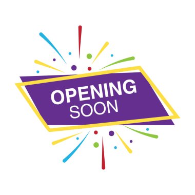 Logo vektörü yakında rozet açma 